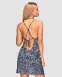 Komplet Model Nadines chemise Blue - Obsessive - S/M Komplet Model Nadines chemise Blue - Obsessive - S/M