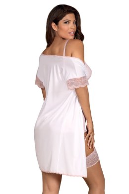 Komplet Peniuar Model Girlly White - Obsessive - L/XL