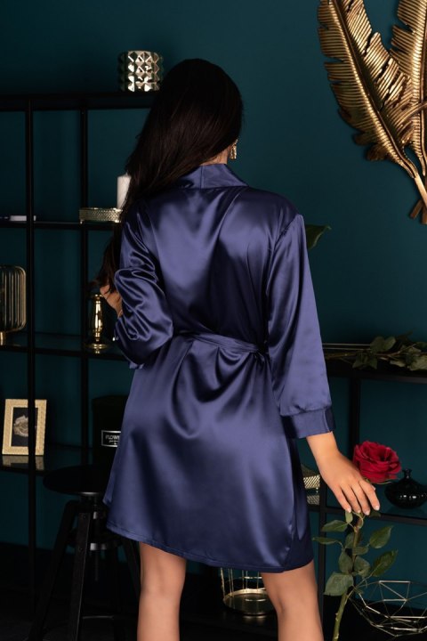 Szlafrok Model Edelina Navy - Livia Corsetti Fashion - L Szlafrok Model Edelina Navy - Livia Corsetti Fashion - L