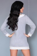 Koszulka nocna Koszula Nocna Model Maristela Grey - Livia Corsetti Fashion - L/XL Koszulka nocna Koszula Nocna Model Maristela Grey - Livia Corsetti Fashion - L/XL