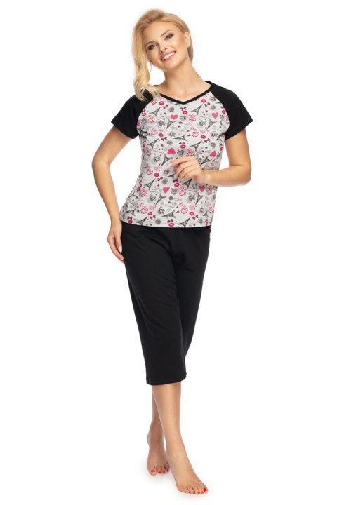 Piżama Damska Model Consuela Grey/Black - Irall - M