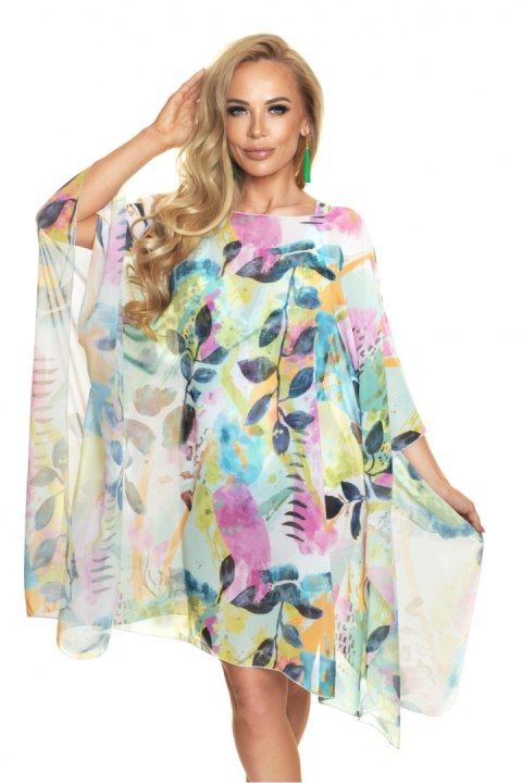 Sukienka Plażow Tunika Model Padma 13 Multicolor - Irall - uniwersalny Sukienka Plażow Tunika Model Padma 13 Multicolor - Irall - uniwersalny