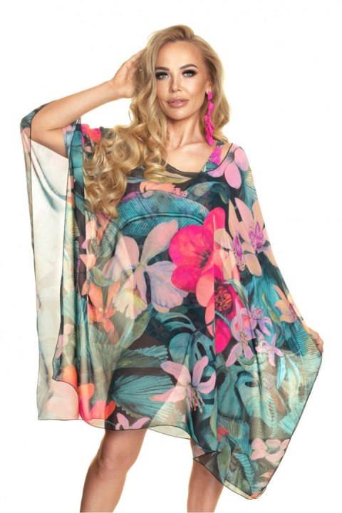 Sukienka Plażow Tunika Model Padma 18 Multicolor - Irall - uniwersalny Sukienka Plażow Tunika Model Padma 18 Multicolor - Irall - uniwersalny