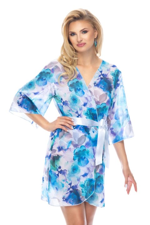 Szlafrok Damski Model Kasumi I Flowers - Irall - XXL