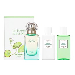 Hermes Un Jardin Sur Le Nil zestaw woda toaletowa spray 50ml + balsam do ciała 40ml + żel pod prysznic 40ml (P1)