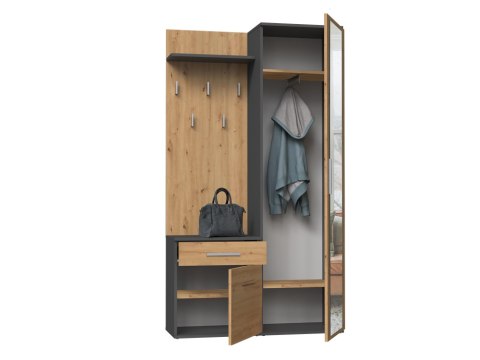 Garderoba Duo DUO ANTRACYT ARTISAN Garderoba Duo DUO ANTRACYT ARTISAN