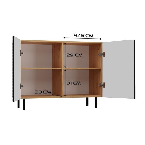 Komoda KAMA 2D ARTISAN CZARNY Komoda KAMA 2D ARTISAN CZARNY