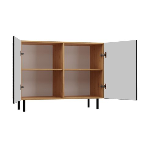 Komoda KAMA 2D SLIM ARTISAN CZARNY Komoda KAMA 2D SLIM ARTISAN CZARNY
