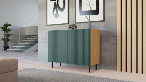 Komoda KAMA 2D SLIM ARTISAN ZIELEŃ Komoda KAMA 2D SLIM ARTISAN ZIELEŃ