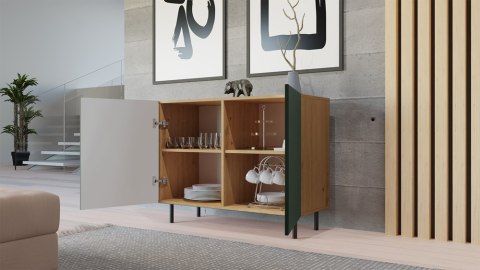Komoda KAMA 2D SLIM ARTISAN ZIELEŃ Komoda KAMA 2D SLIM ARTISAN ZIELEŃ