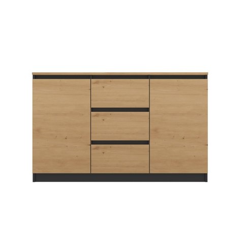 Komoda Malwa 2D3S/BA ANTRACYT ARTISAN Komoda Malwa 2D3S/BA ANTRACYT ARTISAN