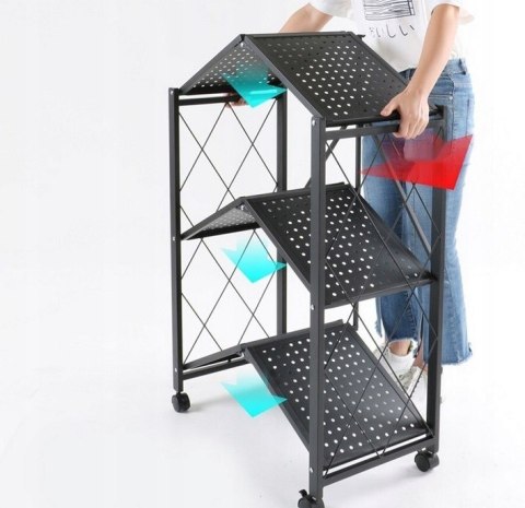 Regał Magazynowe FS005 CZARNY Regał Magazynowe FS005 CZARNY