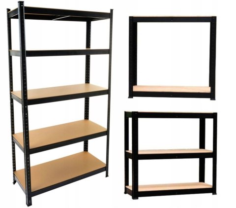 Regał Magazynowe P9040 CZARNY Regał Magazynowe P9040 CZARNY
