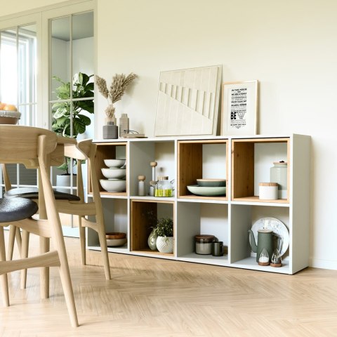 Regał Malax 2X4 BIAŁY Regał Malax 2X4 BIAŁY
