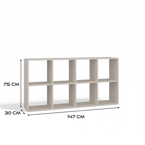 Regał Malax 2X4 KASZMIR Regał Malax 2X4 KASZMIR