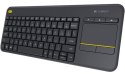Klawiatura Bezprzewodowa LOGITECH K400 Plus Czarny Klawiatura Bezprzewodowa LOGITECH K400 Plus Czarny