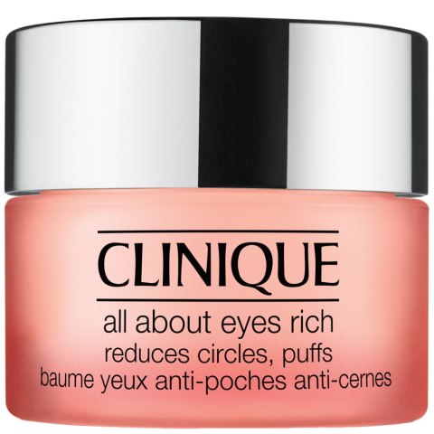 Clinique All About Eyes Rich Cream bogaty krem pod oczy redukujący sińce i opuchliznę oraz linie i drobne zmarszczki 15ml (P1) Clinique All About Eyes Rich Cream bogaty krem pod oczy redukujący sińce i opuchliznę oraz linie i drobne zmarszczki 15ml (P1)