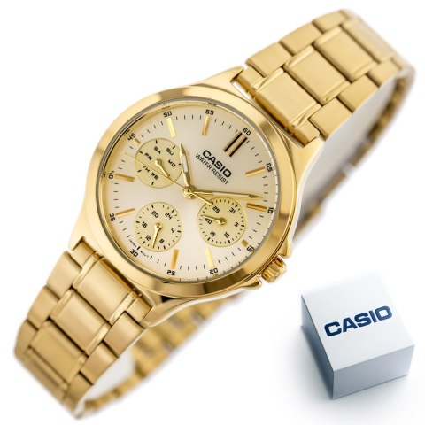 ZEGAREK DAMSKI CASIO LTP-V300G-9A (zd566c) + BOX ZEGAREK DAMSKI CASIO LTP-V300G-9A (zd566c) + BOX