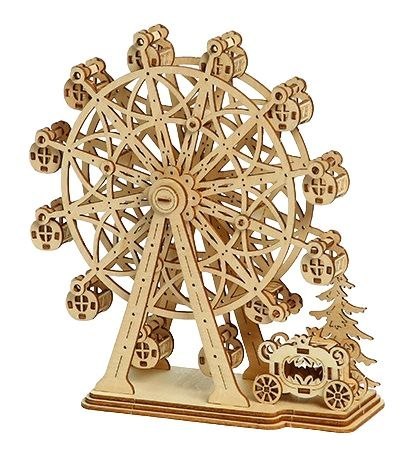 DREWNIANE PUZZLE 3D DIABELSKI MŁYN DIY DREWNIANE PUZZLE 3D DIABELSKI MŁYN DIY