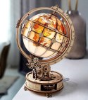 DREWNIANE PUZZLE 3D DIY ŚWIECĄCY GLOBUS Z LUPĄ - PODŚWIETLENIE - LAMPKA DREWNIANE PUZZLE 3D DIY ŚWIECĄCY GLOBUS Z LUPĄ - PODŚWIETLENIE - LAMPKA