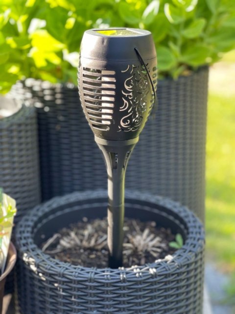 Lampa solarna wbijana Style_Home czarny 50 cm 1 szt. Lampa solarna wbijana Style_Home czarny 50 cm 1 szt.