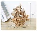 DREWNIANE PUZZLE MODEL 3D - STATEK DIY 7+ DREWNIANE PUZZLE MODEL 3D - STATEK DIY 7+