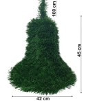DZWON ŚWIĄTECZNY XXL Z IGLIWIA BAZA Z ZIELONYCH GAŁĄZEK WISZĄCY DZWON ŚWIĄTECZNY XXL Z IGLIWIA BAZA Z ZIELONYCH GAŁĄZEK WISZĄCY