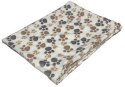 KOC POLAROWY W JASNE ŁAPKI 100x70cm KOC POLAROWY W JASNE ŁAPKI 100x70cm