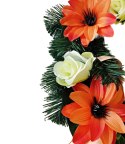 DEKORACJA GROBU WIĄZANKA STROIK NA CMENTARZ 38cm DEKORACJA GROBU WIĄZANKA STROIK NA CMENTARZ 38cm