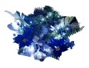 NOWOCZESNY STROIK WIANEK ŚWIĄTECZNY LED NIEBIESKI NA STÓŁ WIGILIJNY 40cm NOWOCZESNY STROIK WIANEK ŚWIĄTECZNY LED NIEBIESKI NA STÓŁ WIGILIJNY 40cm