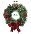 TRADYCYJNY STROIK ŚWIĄTECZNY KRÓLEWSKI v2 SZYSZKI + JARZĘBINA 40cm TRADYCYJNY STROIK ŚWIĄTECZNY KRÓLEWSKI v2 SZYSZKI + JARZĘBINA 40cm
