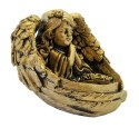 ZŁOTA FIGURKA ANIOŁ NA TEALIGHTY DEKORACJA ANIOŁEK 11x14x12 ZŁOTA FIGURKA ANIOŁ NA TEALIGHTY DEKORACJA ANIOŁEK 11x14x12