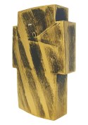 ZŁOTY KRZYŻ JEZUS W KORONIE CIERNIOWEJ PŁASKORZEŹBA 15cm ZŁOTY KRZYŻ JEZUS W KORONIE CIERNIOWEJ PŁASKORZEŹBA 15cm