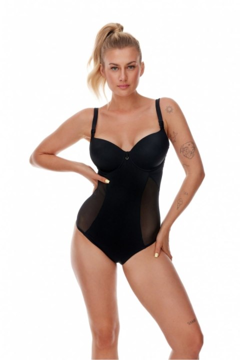 Jednoczęściowy strój kąpielowy Kostium Jednoczęściowy Kopa Model Devon Black - Lupo Line - 80B Jednoczęściowy strój kąpielowy Kostium Jednoczęściowy Kopa Model Devon Black - Lupo Line - 80B