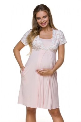 Koszulka nocna Koszula Nocna Ciążowa Model 3123 Pink - Lupo Line - 38