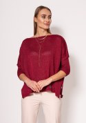 Sweter Damski Model SWE040 Bordo - MKM - L/XL