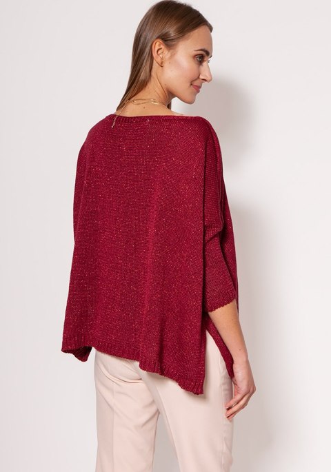 Sweter Damski Model SWE040 Bordo - MKM - S/M Sweter Damski Model SWE040 Bordo - MKM - S/M