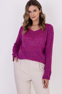 Sweter Damski Model SWE320 Amarant - MKM - L/XL
