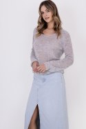 Sweter Damski Model SWE320 Light Grey - MKM - S/M Sweter Damski Model SWE320 Light Grey - MKM - S/M