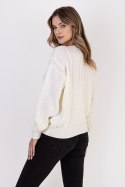 Sweter Damski Model SWE323 Ecru - MKM - L/XL Sweter Damski Model SWE323 Ecru - MKM - L/XL