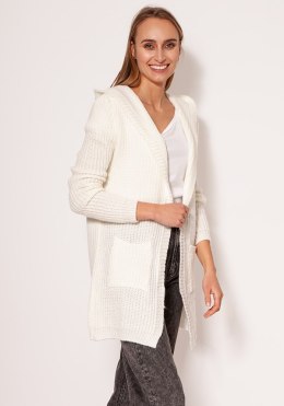 Sweter Kardigan Model PA018 Ecru - MKM - S/M