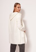 Sweter Kardigan Model PA018 Ecru - MKM - S/M Sweter Kardigan Model PA018 Ecru - MKM - S/M