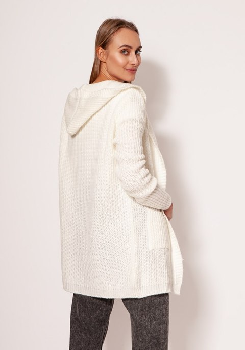 Sweter Kardigan Model PA018 Ecru - MKM - S/M Sweter Kardigan Model PA018 Ecru - MKM - S/M