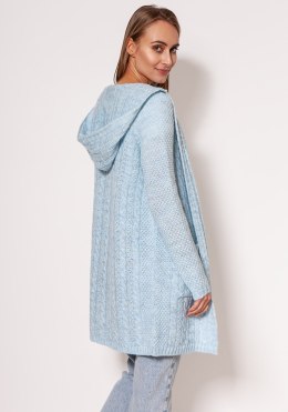Sweter Kardigan Model PA019 Błękit - MKM - L/XL