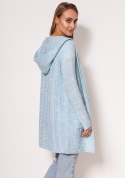Sweter Kardigan Model PA019 Błękit - MKM - S/M Sweter Kardigan Model PA019 Błękit - MKM - S/M