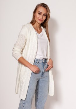 Sweter Kardigan Model PA019 Ecru - MKM - S/M