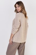 Sweter Kardigan Model SWE120 Beige - MKM - M Sweter Kardigan Model SWE120 Beige - MKM - M