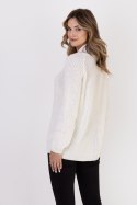 Sweter Kardigan Model SWE120 Ecru - MKM - s Sweter Kardigan Model SWE120 Ecru - MKM - s