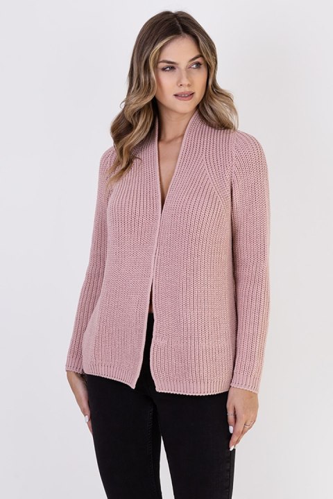 Sweter Kardigan Model SWE120 Powder Pink - MKM - s Sweter Kardigan Model SWE120 Powder Pink - MKM - s