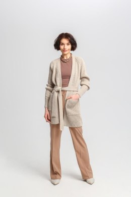 Sweter Kardigan Model SWE334 Beige - MKM - S/M